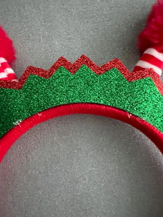 2/$12 🔥 Festive Women’s Elf Headband - Red & Green Holiday Costume Accessory - Picture 5 of 13